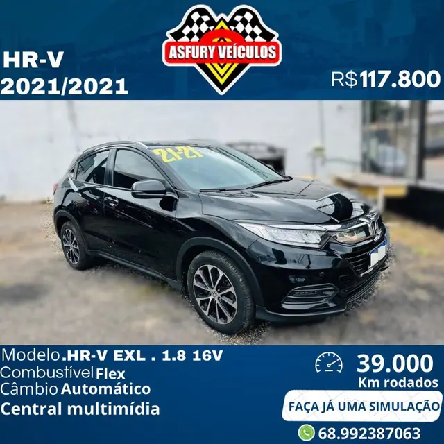 Carro Honda HR-V 2021 EXL 1.8