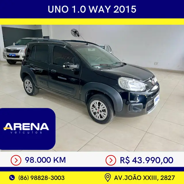 Carro Fiat Uno 2015 Way 1.0 8V (Flex) 4p