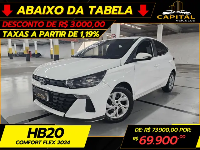 Carro Hyundai HB20 2024 Comfort 1.0 (Flex)