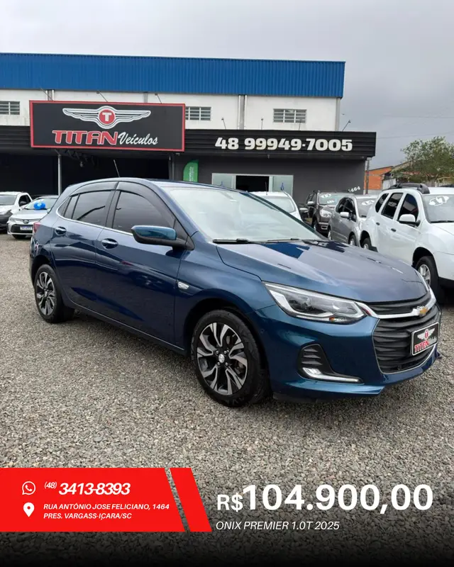 Carro Chevrolet Onix 2025 1.0 Turbo (Aut.)