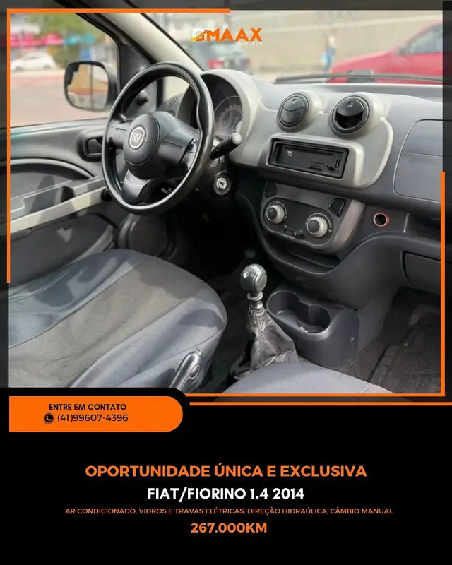 Carro Fiat Fiorino 2014 Furgão 1.4 Evo (Flex)