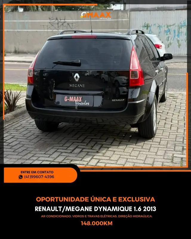 Carro Renault Megane Grand Tour 2013 Mégane Grand Tour Dynamique 1.6 16V (flex)