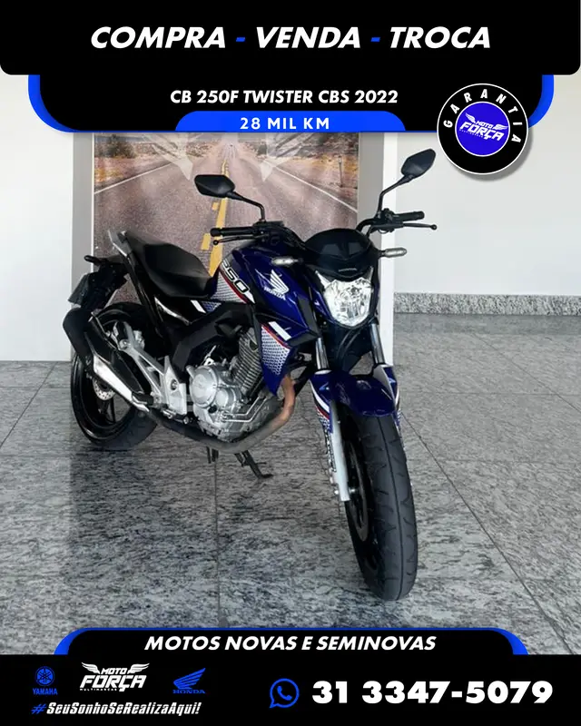 Moto Honda CB 250F Twister 2022 (CBS)