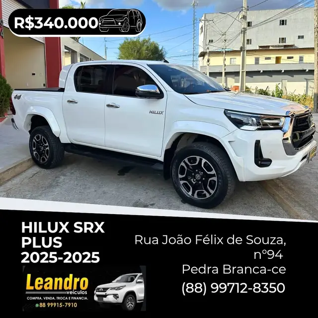 Carro Toyota Hilux Cabine Dupla 2025 SRX 4x4 2.8 Diesel