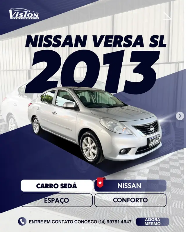 Carro Nissan Versa 2013 1.6 16V SL (Flex)