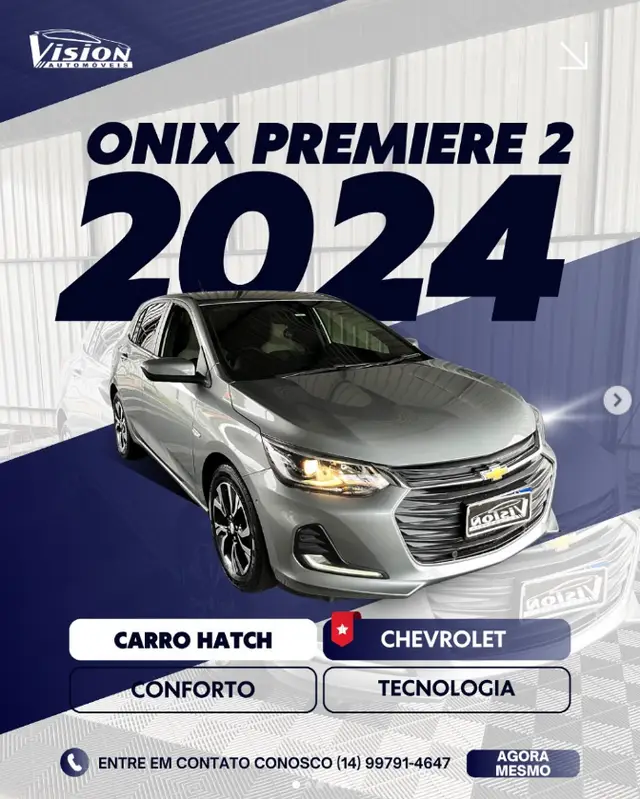 Carro Chevrolet Onix 2024 Premier 1.0 Turbo (Aut.)