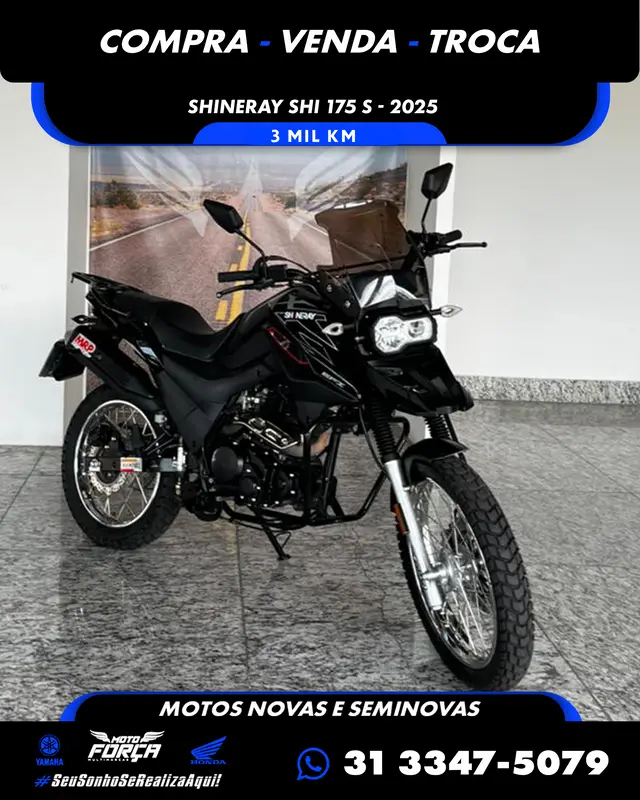 Moto Shineray SHI 175 2025 Carburada