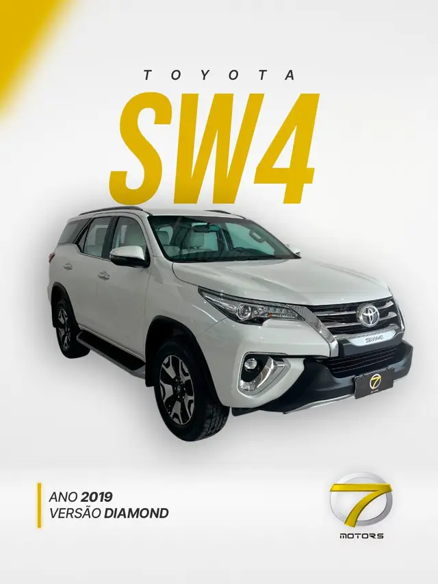 Carro Toyota SW4 2019 2.8 TDI SRX 7L 4x4 (Aut) (Diesel)