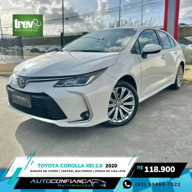 Carro Toyota Corolla 2020 2.0 XEi Multi-Drive S (Flex)
