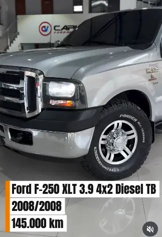 Carro Ford F-250 2008 XLT 4x2 3.9 (Cab Dupla)