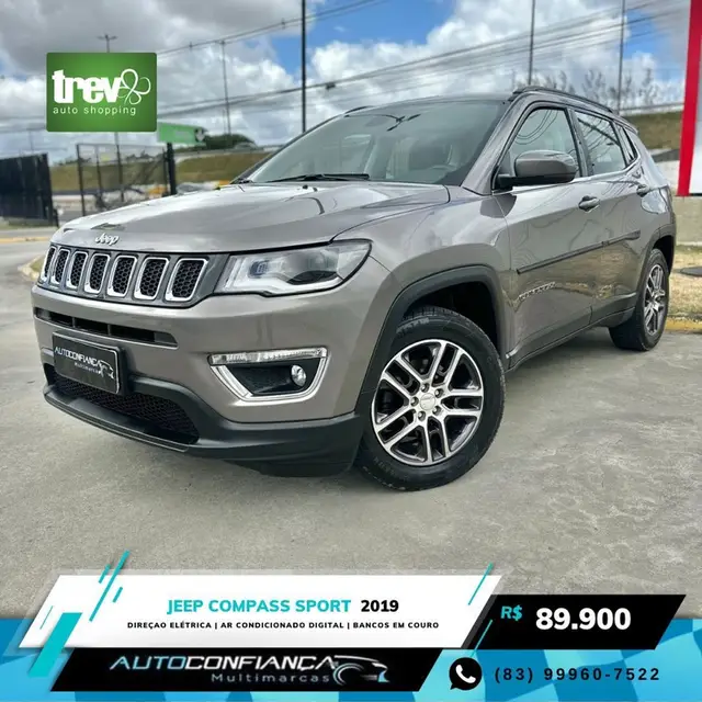 Carro Jeep Compass 2019 2.0 Sport 4x2 (Aut) (Flex)