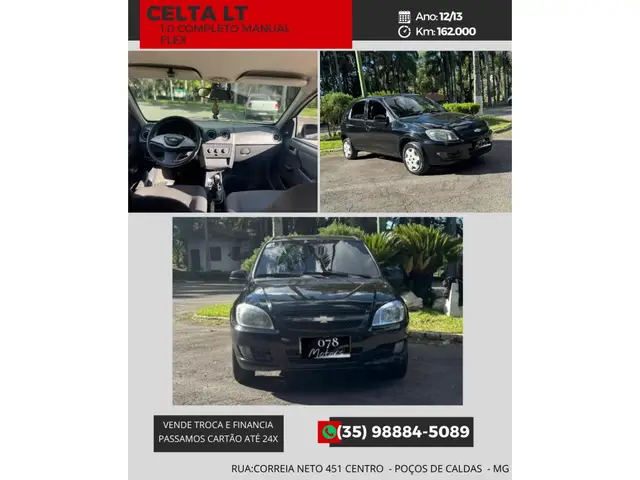 Carro Chevrolet Celta 2013 LT 1.0 (Flex)