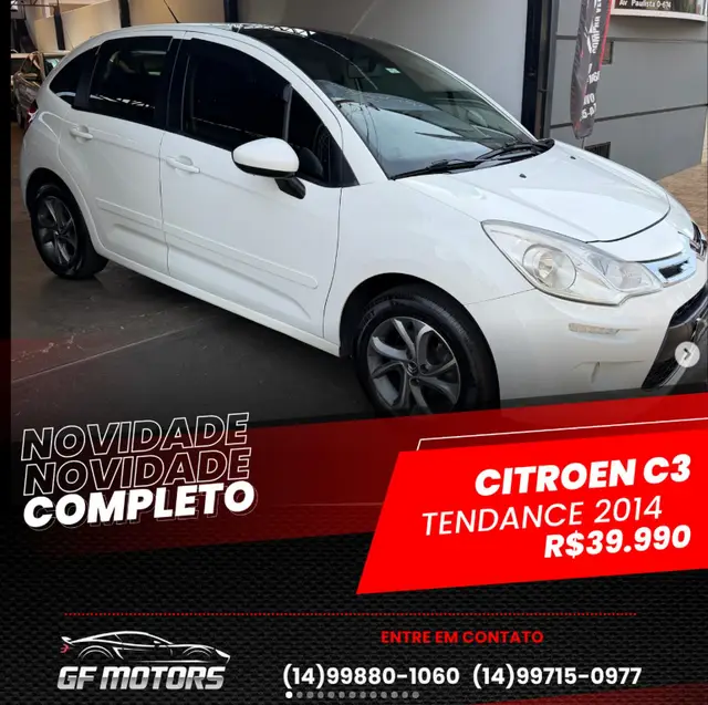 Carro Citroën C3 2014 Tendance 1.5 8V (Flex)