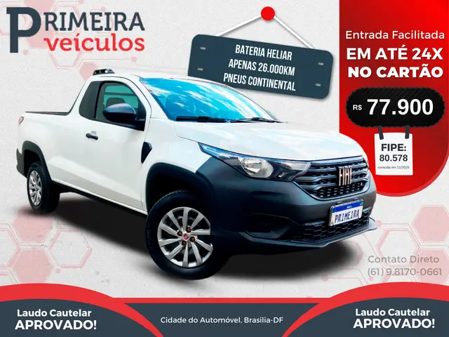 Carro Fiat Strada 2024 Endurance 1.3 Flex 8V CS