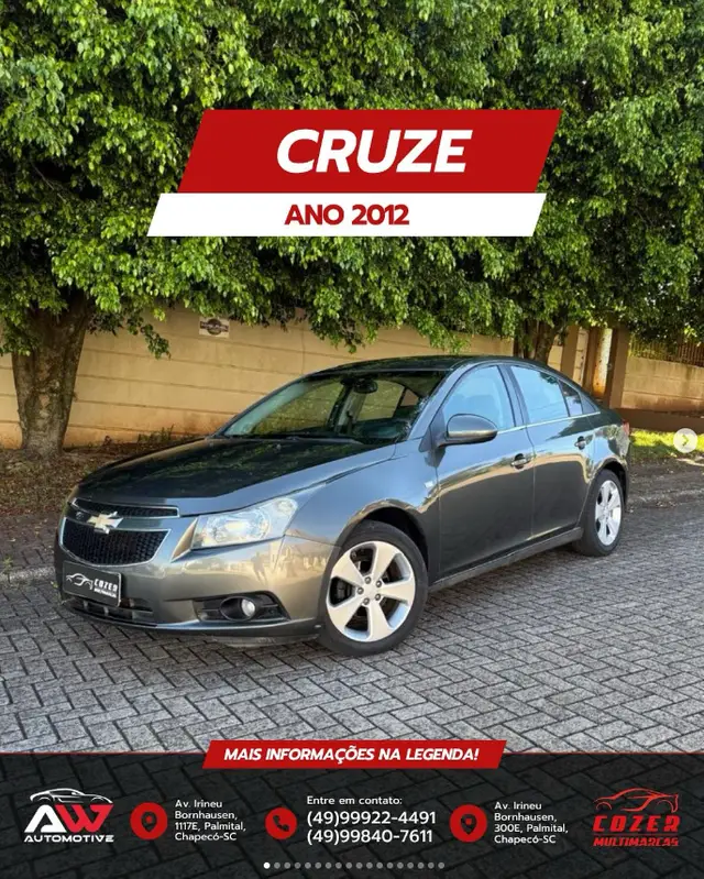 Carro Chevrolet Cruze 2012 LT 1.8 16V Ecotec (Flex)