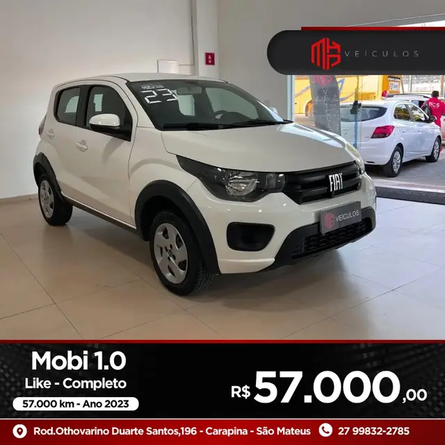 Carro Fiat Mobi 2023 Like 1.0 (Flex)