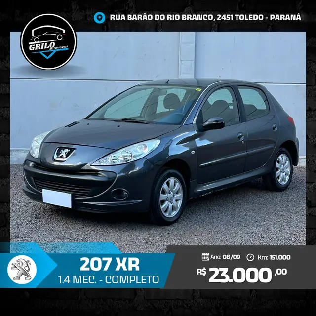 Carro Peugeot 207 2009 Hatch XR Sport 1.4 8V (flex)
