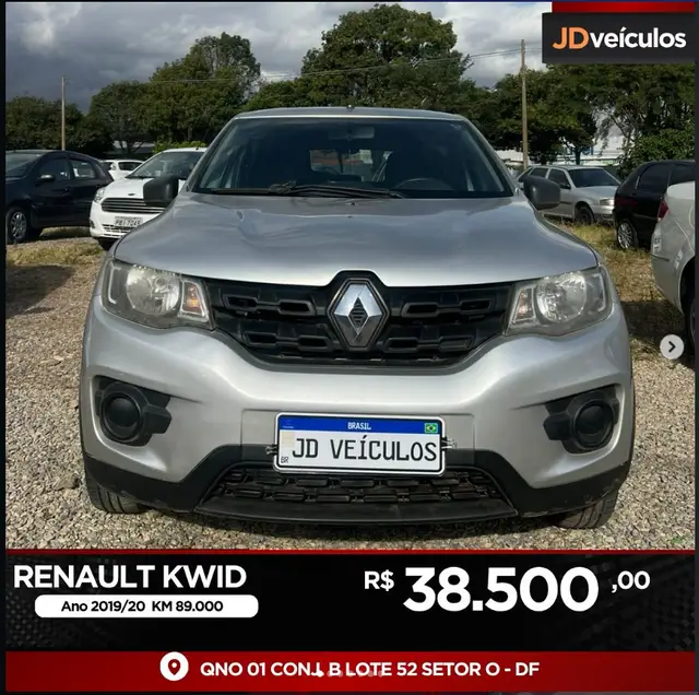 Carro Renault Kwid 2020 Zen 1.0 12v SCe (Flex)
