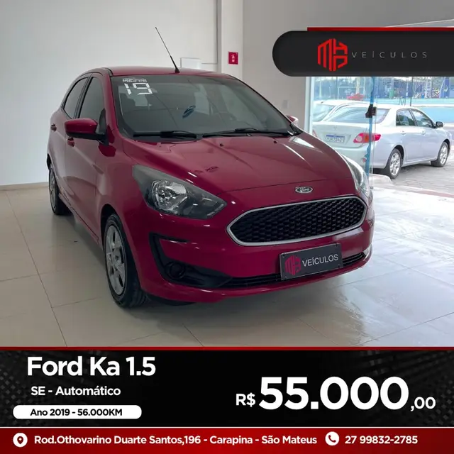 Carro Ford Ka 2019 1.5 SE (Aut) (Flex)