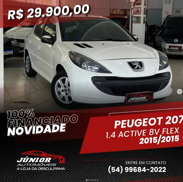Carro Peugeot 207 2014 XR 1.4 Flex 8V 5p
