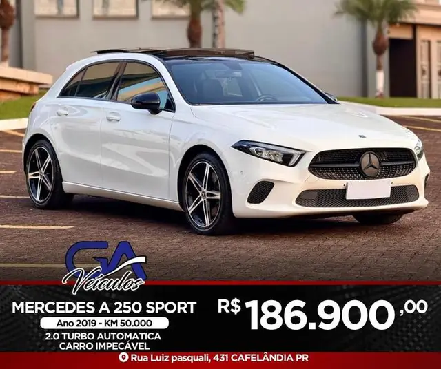 Carro Mercedes-Benz A 250 2019 2.0 Turbo A 250 Launch Edition