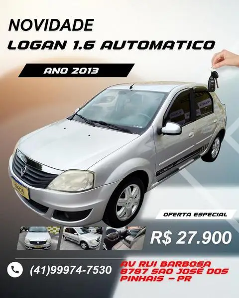 Carro Renault Logan 2013 Authentique 1.0 16V (flex)
