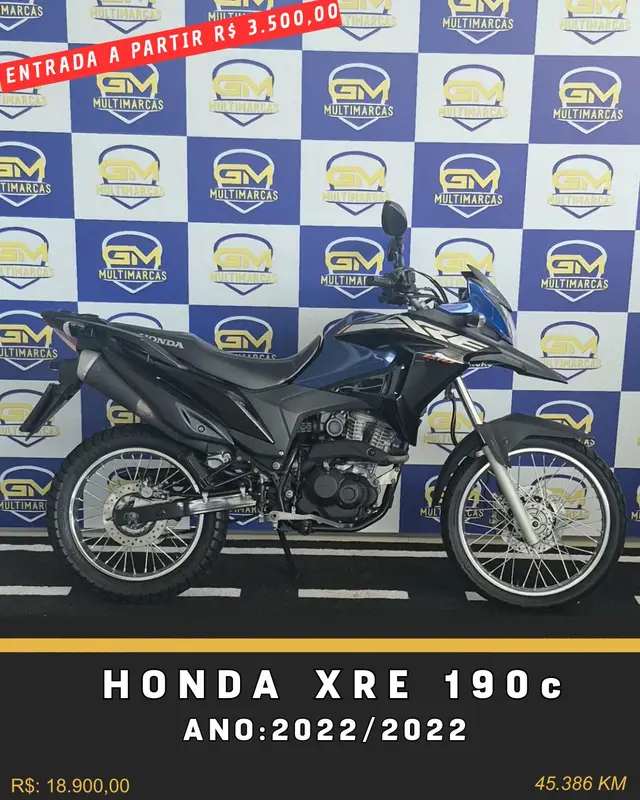 Moto Honda XRE 190 2022 (ABS) (Flex)