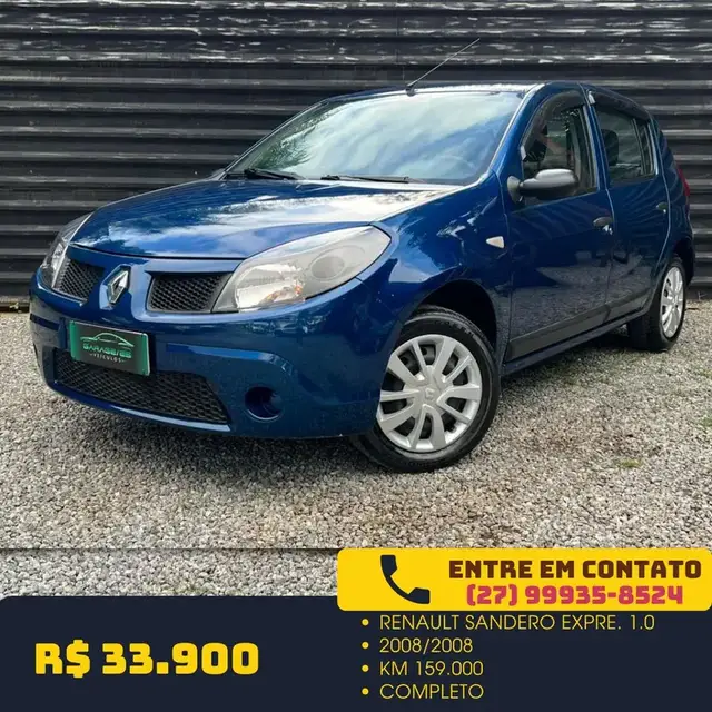 Carro Renault Sandero 2009 Authentique 1.0 16V (flex)