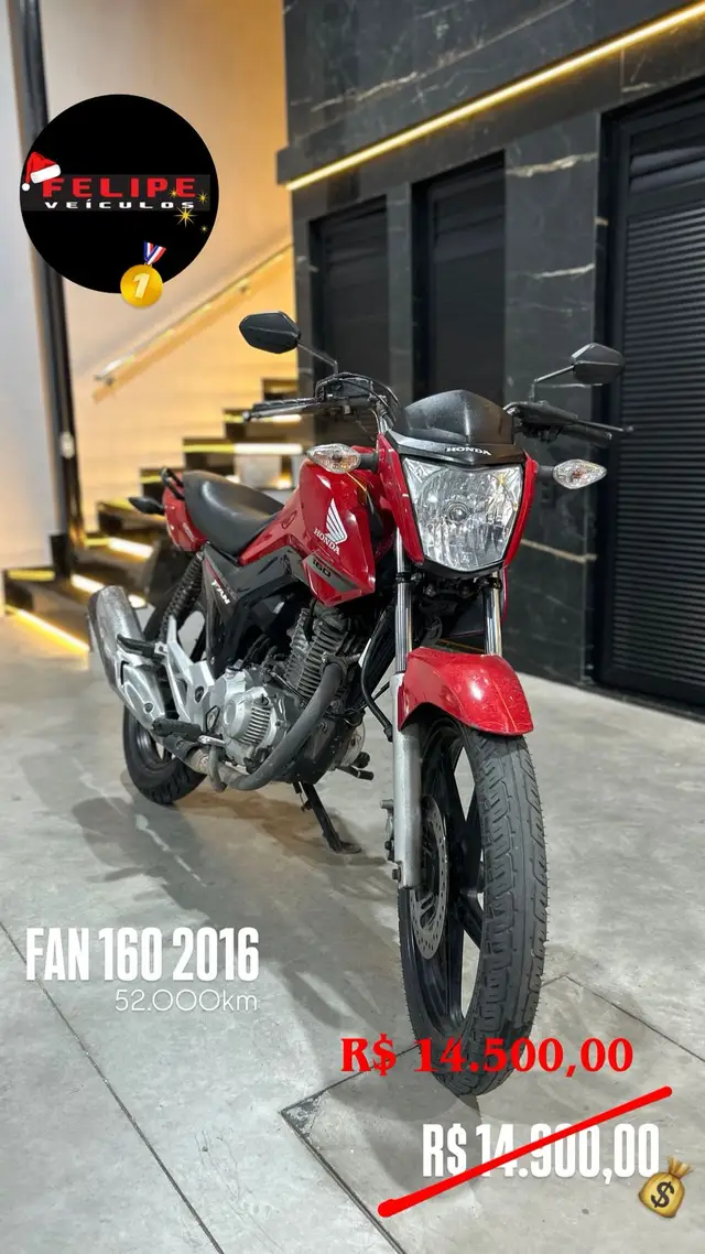 Moto Honda CG 160 2016 Fan