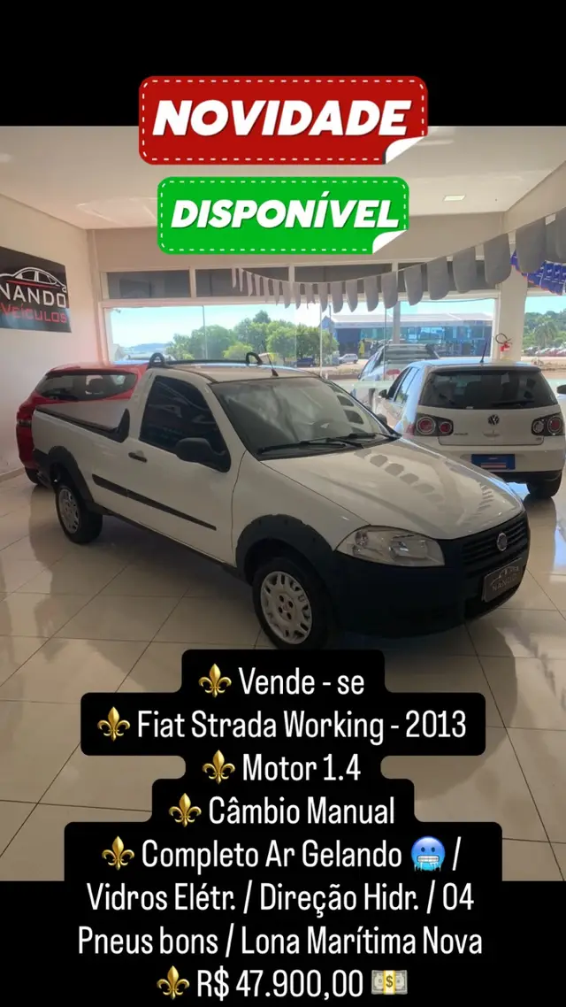 Carro Fiat Strada 2013 Working 1.4 (Flex)