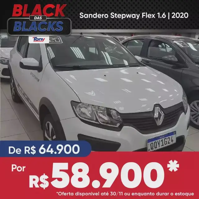 Carro Renault Stepway 2020 Dynamique 1.6 16V SCe (Flex)