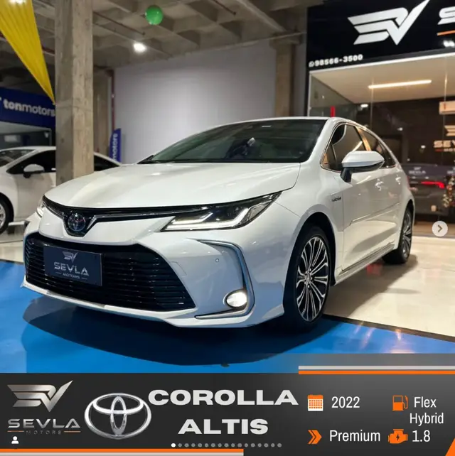 Carro Toyota Corolla 2022 Altis Premium Hybrid 1.8 (Flex) (Aut)