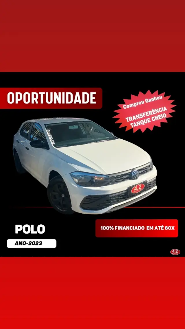 Carro Volkswagen Polo 2023 Track 1.0 Flex 12V 5p