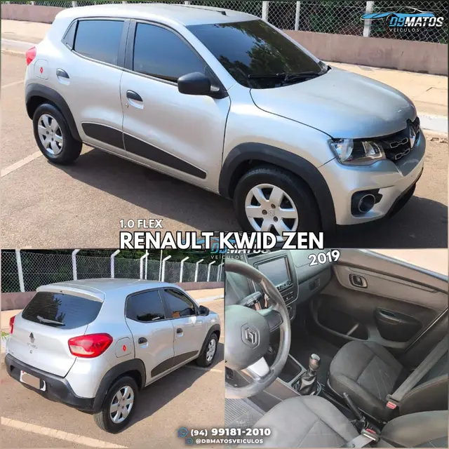 Carro Renault Kwid 2019 Zen 1.0 12v SCe (Flex)