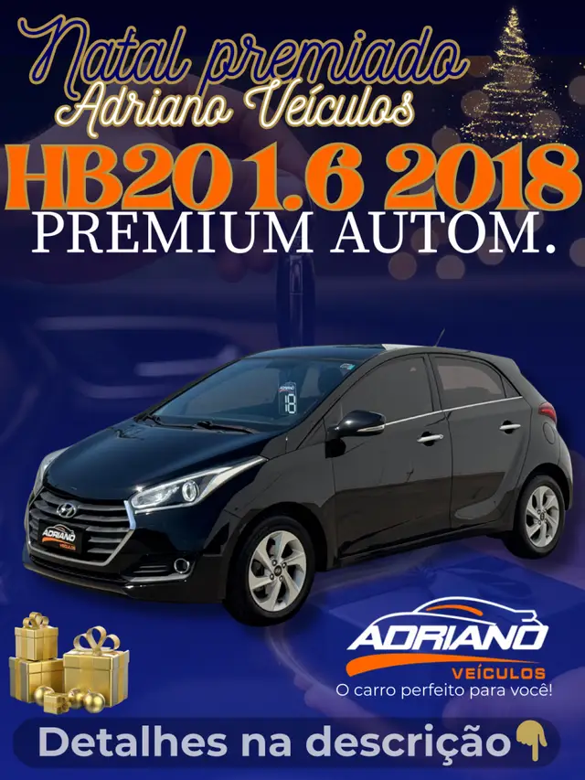 Carro Hyundai HB20 2018 1.6 Premium (Aut) (Flex)