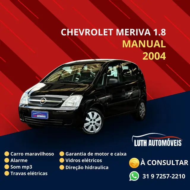 Carro Chevrolet Meriva 2004 1.8 8V