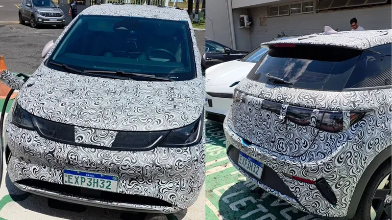Novo BYD Dolphin 2027 é flagrado em testes no Brasil; veja o que muda