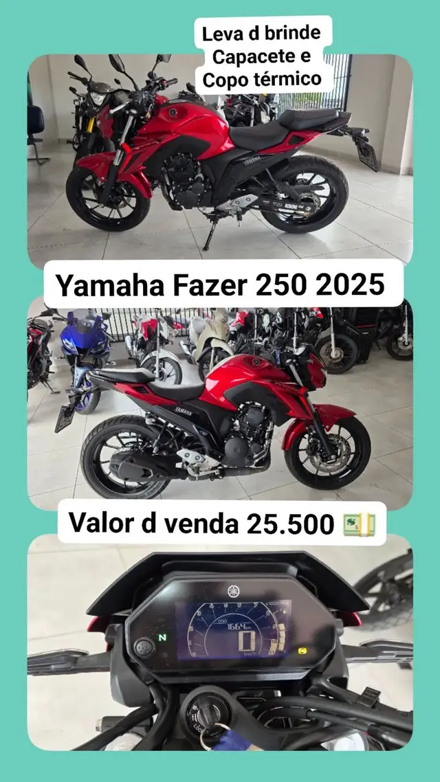 Moto Yamaha Fazer FZ25 2025 Connected