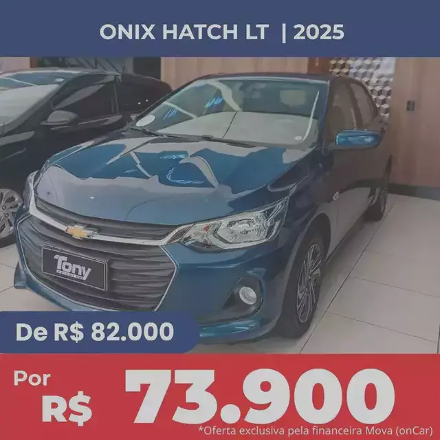 Carro Chevrolet Onix 2025 LT 1.0 Turbo