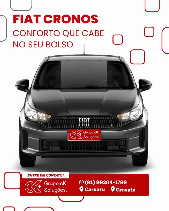 Carro Fiat Cronos 2026 Drive 1.0 MT
