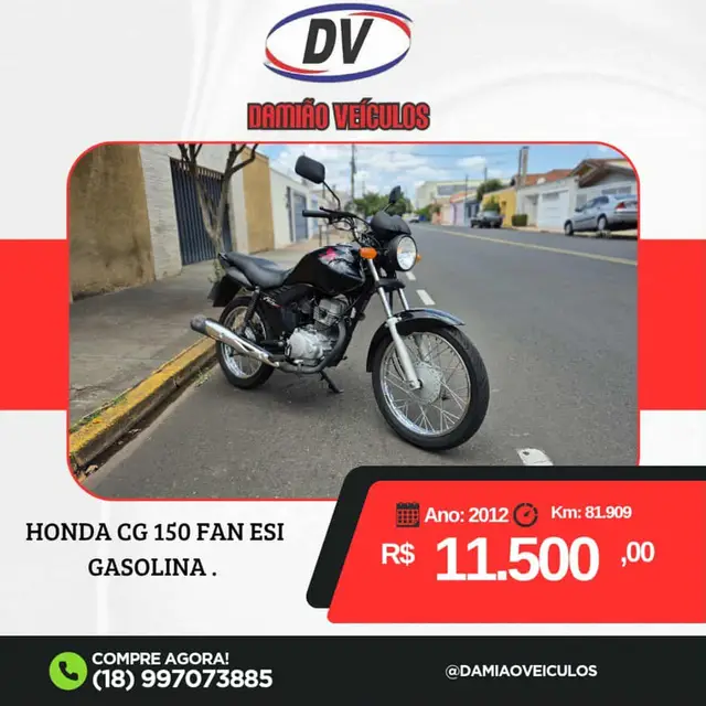 Moto Honda CG 150 2012 FAN ESi