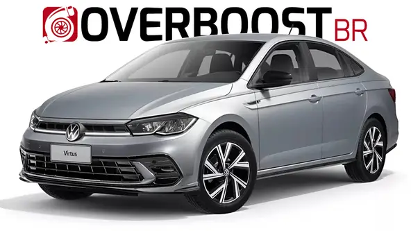 Projeção do @overboostbr imagina o sedan renovado com o mesmo padrão visual do novo Polo apresentado recentemente na Europa