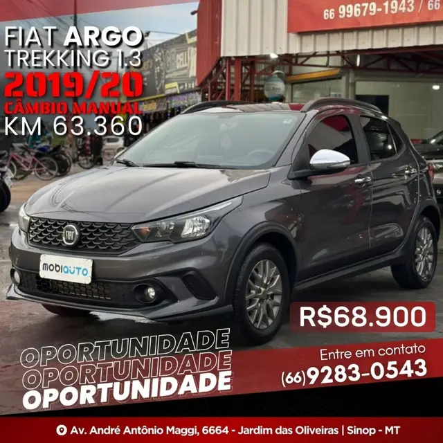 Carro Fiat Argo 2020 1.3 Trekking (Flex)