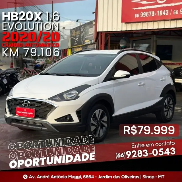 Carro Hyundai HB20X 2020 Evolution 1.6 (Aut) (Flex)