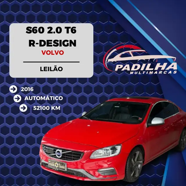 Carro Volvo S60 2016 2.0 T6 R-Design