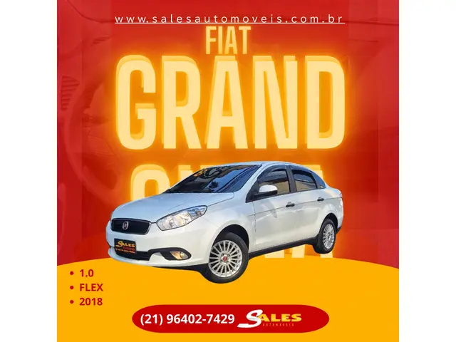 Carro Fiat Grand Siena 2018 Attractive 1.0 (Flex)
