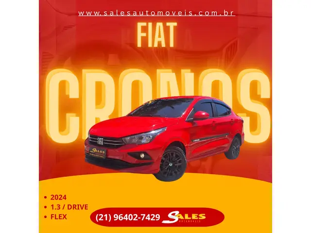 Carro Fiat Cronos 2024 Drive 1.3