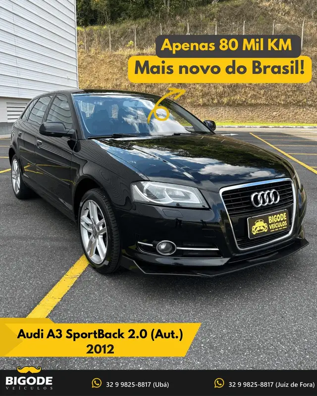 Carro Audi A3 Sportback 2012 2.0 16v TFSI S-tronic