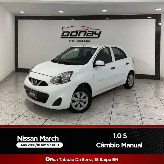 Carro Nissan March 2018 1.0 12V S (Flex)