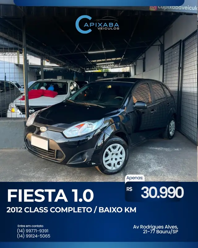 Carro Ford Fiesta Hatch 2012 1.0 (Flex)